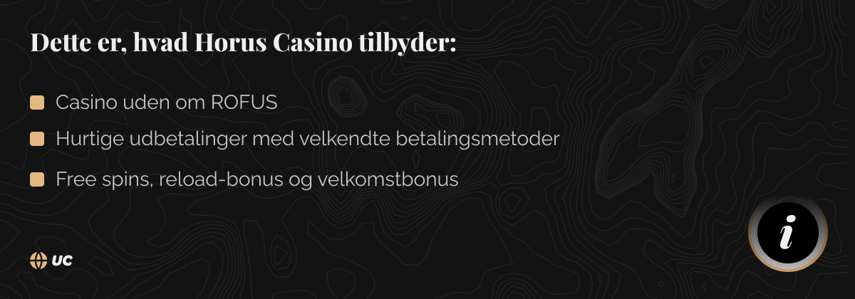 horus casino anmeldelse