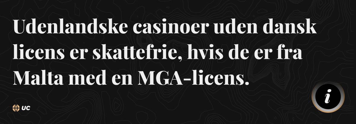 udenlandske casinoer skattefrie